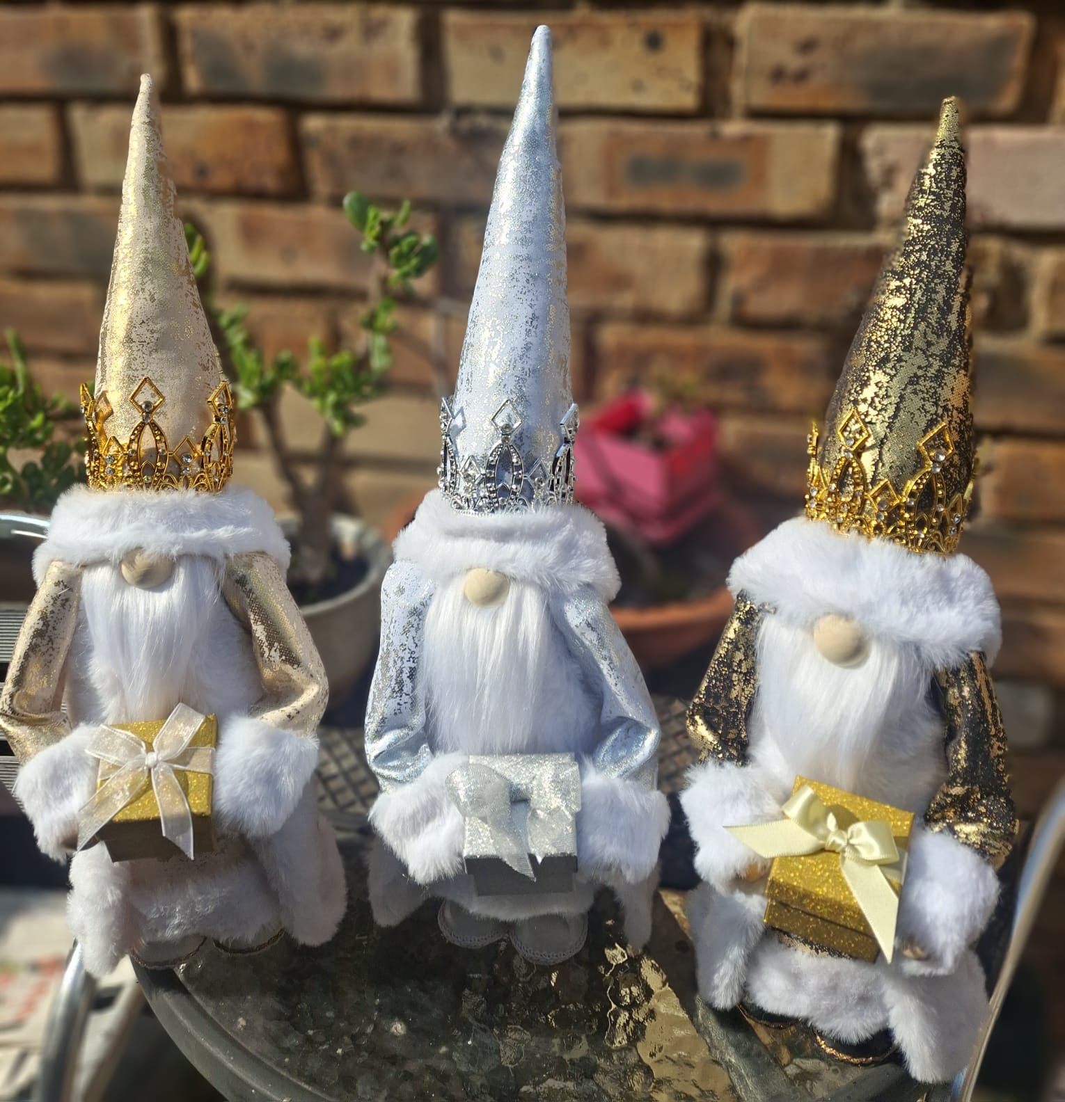 Santa Gnome 3 Wisemen Set