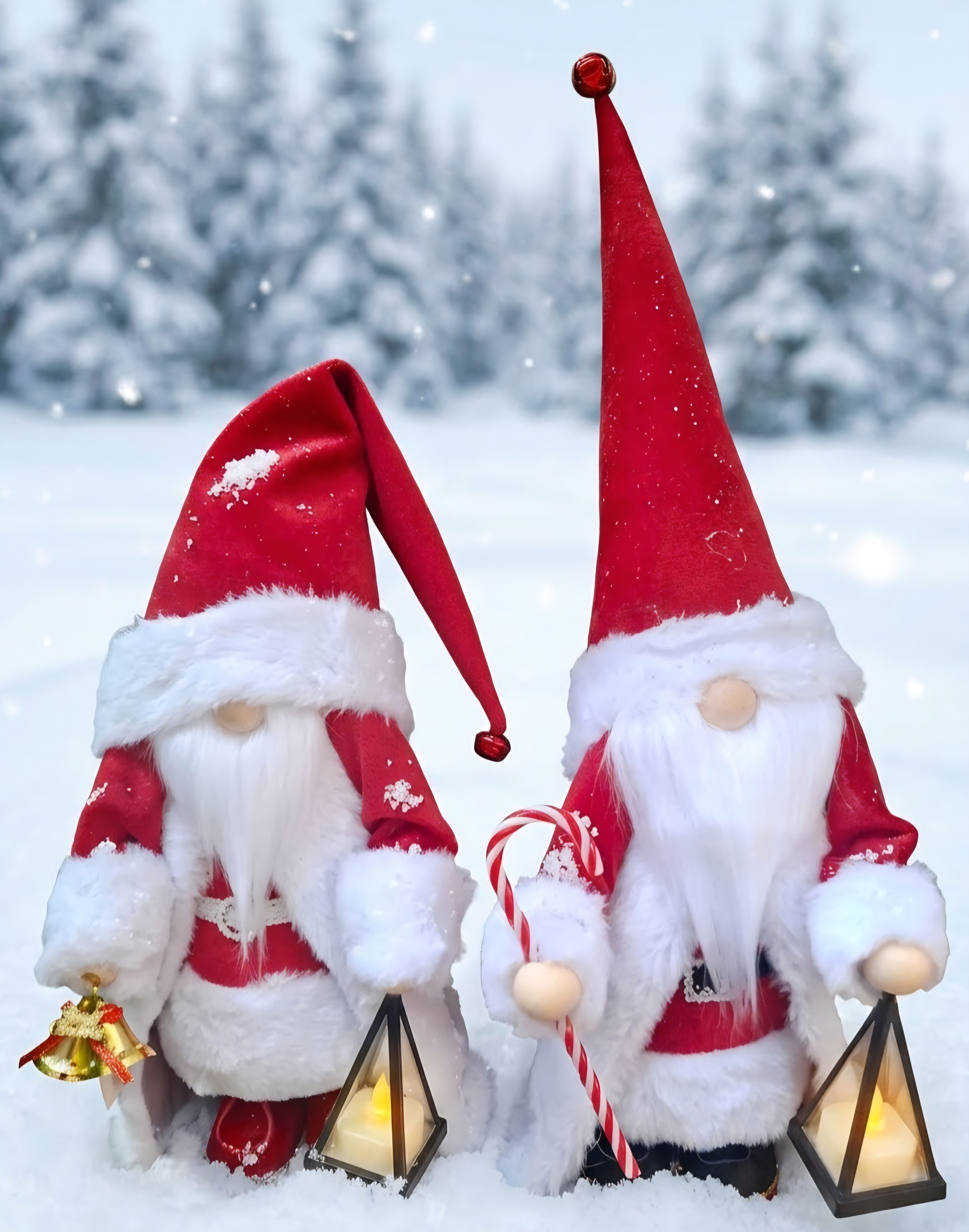 Santa Gnome Red